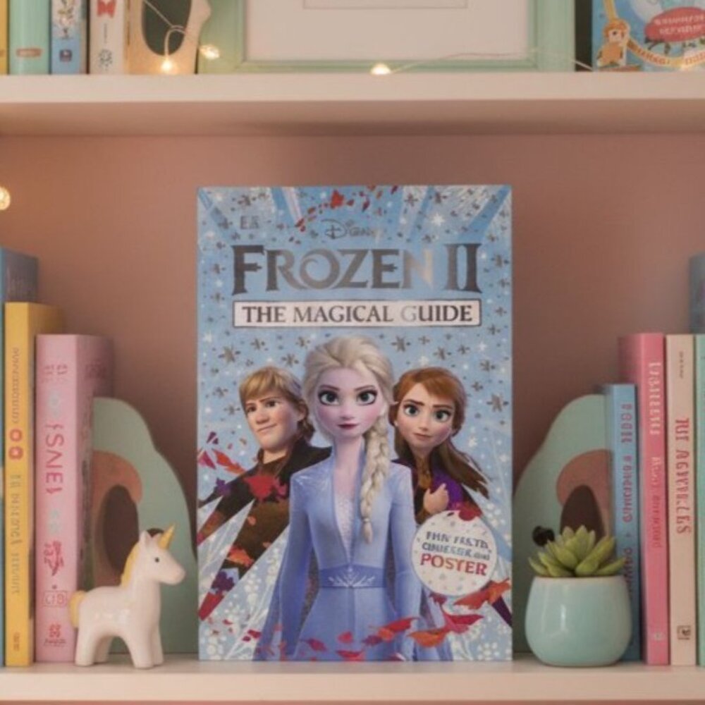 Disney Frozen II Book The Magical Guide Children's Fun Facts Kids Quiz Poster